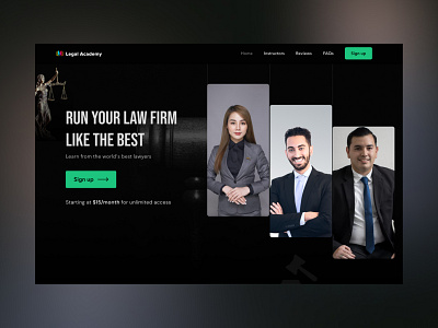 My Legal Academy branding clean ui dark theme design education graphic design legal moontek software development company ui ux vector website