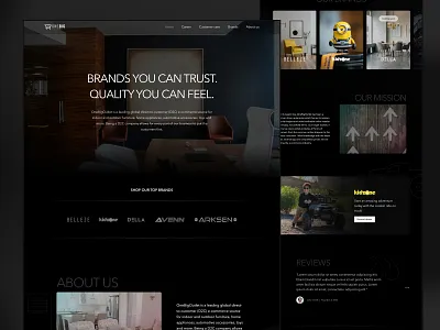 OBO clean ui dark theme design e commerce moontek obo software development company ui ui trend ux website