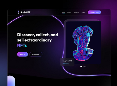 NFT Market dark theme design moontek nft nft marketplace software development company ui ux website design