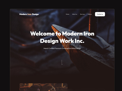 Modern Iron 2022 black clean ui dark theme design iron iron company modern iron moontek software development company ui ux web development webflow website design