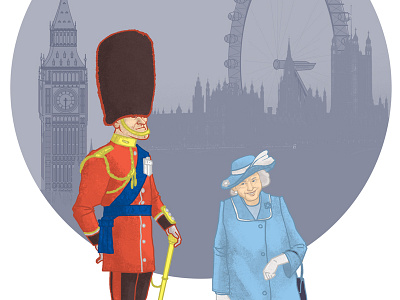 Queen n Guard digital painting illustration photoshop