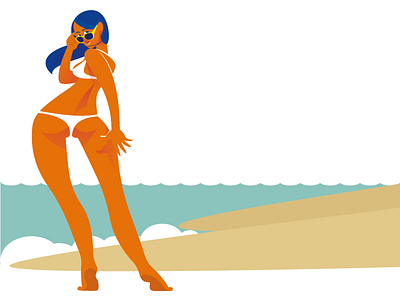 Sexy on the Beach illustration illustrator sexy vector