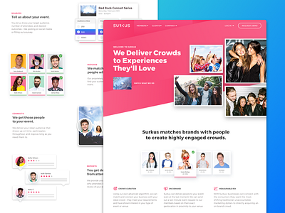 Surkus - Landing Page - Real Project landing page startup ux design web design