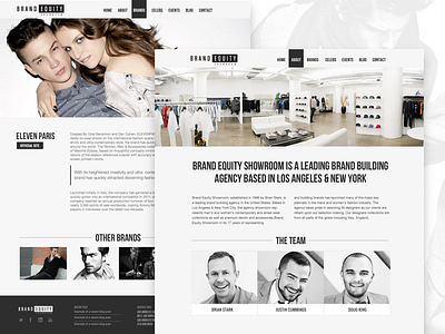 Fashion Showroom Site branding design fashion web design