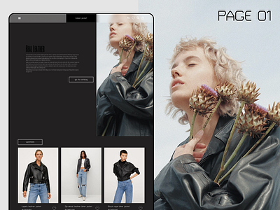 Website Design Online Store NACKED JACKET branding design project ui ux web