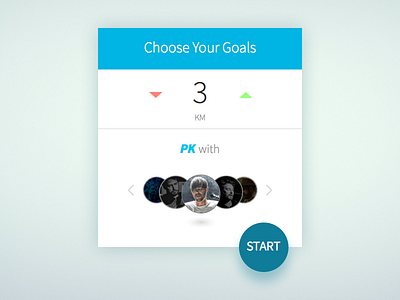 set the goals of running app interface run sports