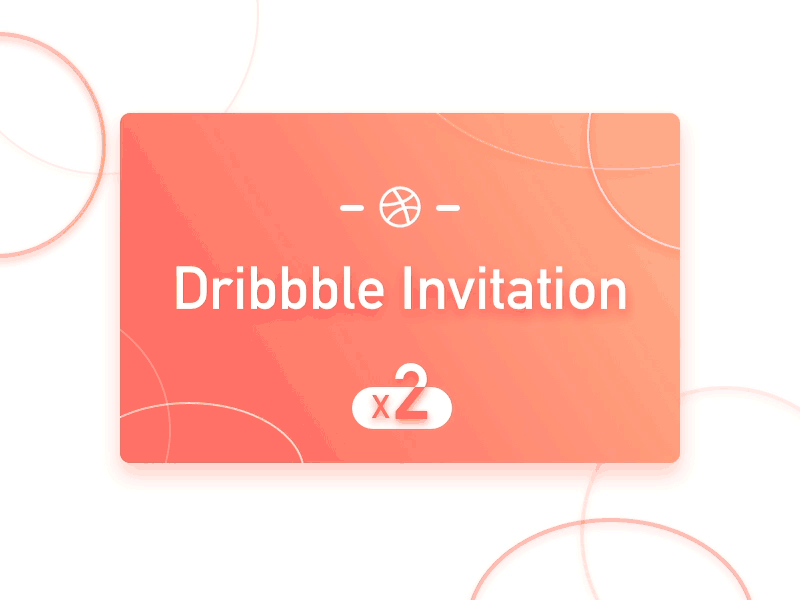 Dribbble Invitation x2