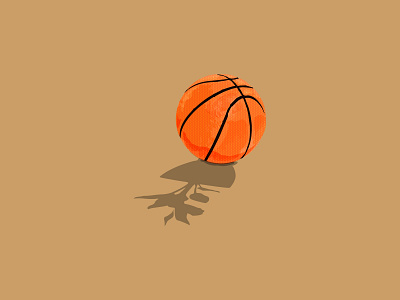 The game always starts with a jump ball! ball branding design graphic design illustration pictofactory sport vector