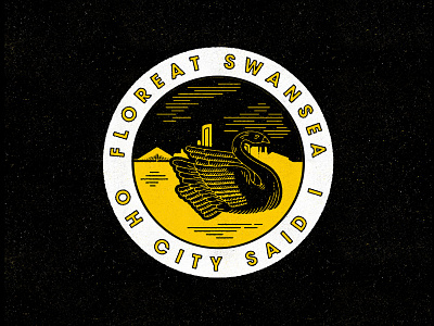 The Swans badge football premier league soccer swan swansea texture wales