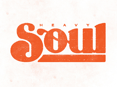 Heavy Soul lettering logo typography vintage