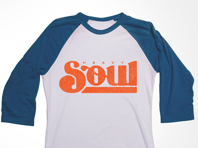 Heavy Soul Tshirt lettering texture type typography vintage