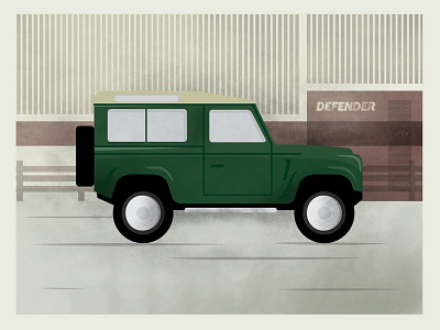 Defender car defender illustration land rover texture