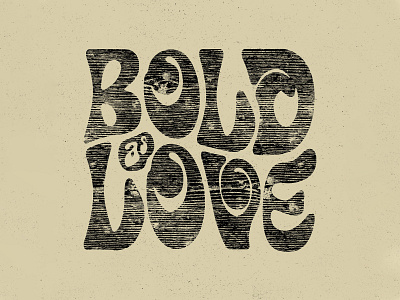 Bold as Love funky handdrawn hippy jimi hendrix texture trippy type typography wood