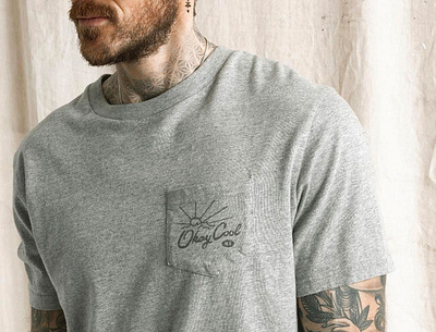 OK Cool Shirt hand drawn lettering logo type typography vintage