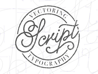 Vectoring Script Typography bezier design graphic design lettering script tutorial typography vectoring