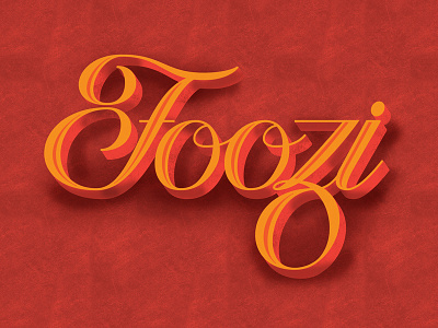 Foozi hand drawn lettering texture type typography vintage