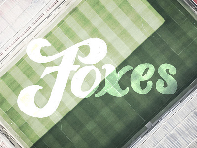 The underdogs have their day... football leicester lettering soccer type typography