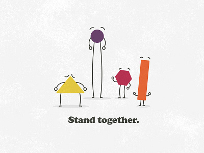 Stand together. character london manchester stand together