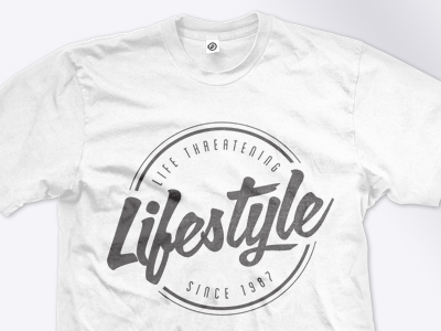 Life Threatening Lifestyle apparel tshirt typography