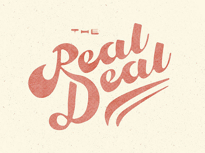 Real Deal lettering type typography