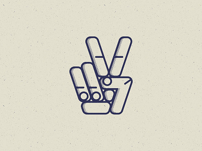 ✌ halftone illustration peace vector
