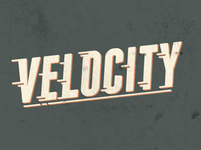 Velocity logo type typography