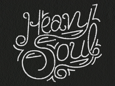 Heavy Soul hand drawn type lettering type typography