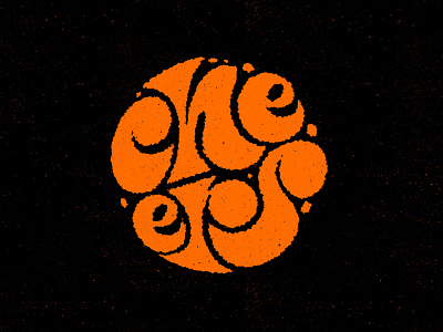 Cheers to 2019 🍻 cheers funk funky lettering orange texture type typography
