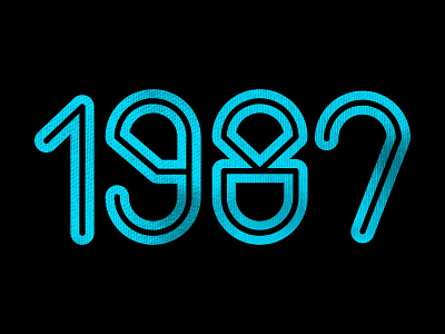 1987 1987 font typography