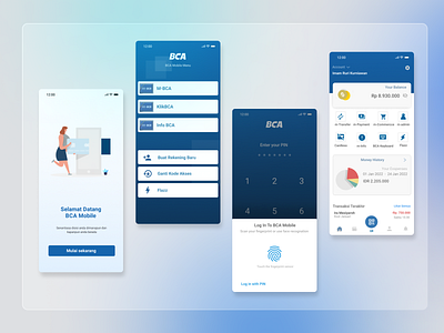 BCA Mobile Banking banking bca graphic design mobile ui ux