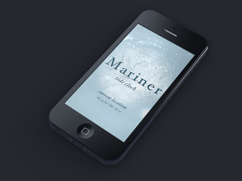 Mariner Tide Clock App by Jesse Snyder on Dribbble