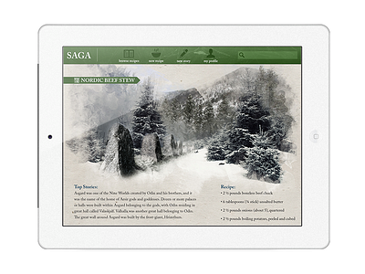 Saga - Storytelling and Culture iPad App app cold culture illustration ipad narrative saga storytelling winter