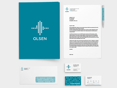 Olsen Hearing Identity Work - The Warehouse branding doctor hearing identity medical olsen