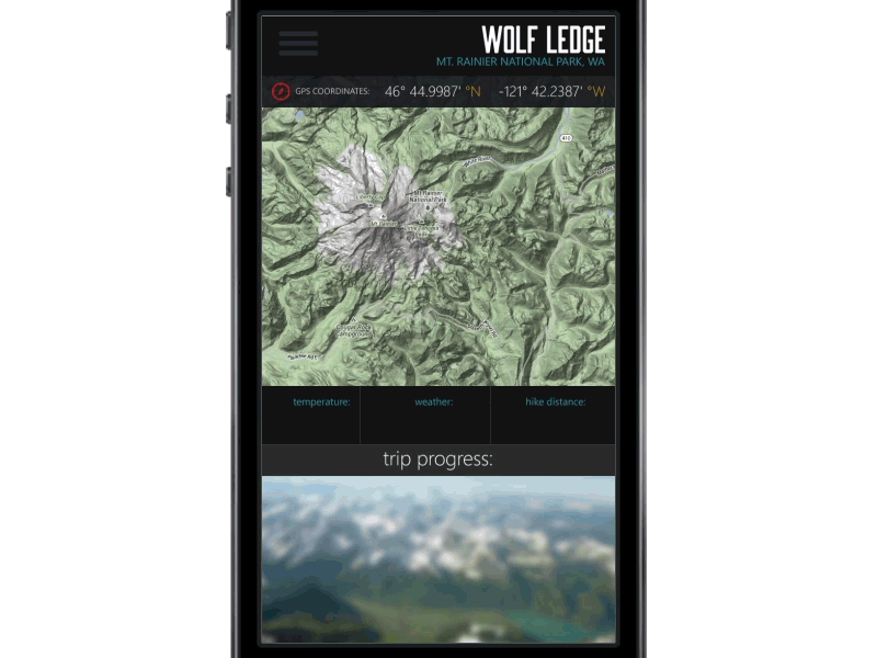 Trailhead - Hiking App (GIF)