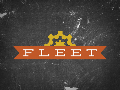 Fleet Bike Logo banner bike gear grunge logo typography