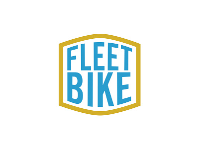Fleet Bike 3 bike logo typography