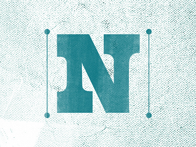 Letter N grunge letter letterpress n type typography