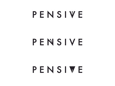 Pensive Stationery Logo Ideas branding logo pensive stationery writing