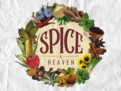 SPICE LOGO aesthetic bold creative design graphic design heaven illustration logo online shop spice vector