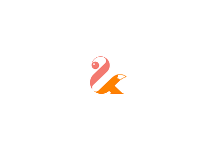 Fox & Flamingo design graphic design logo wine