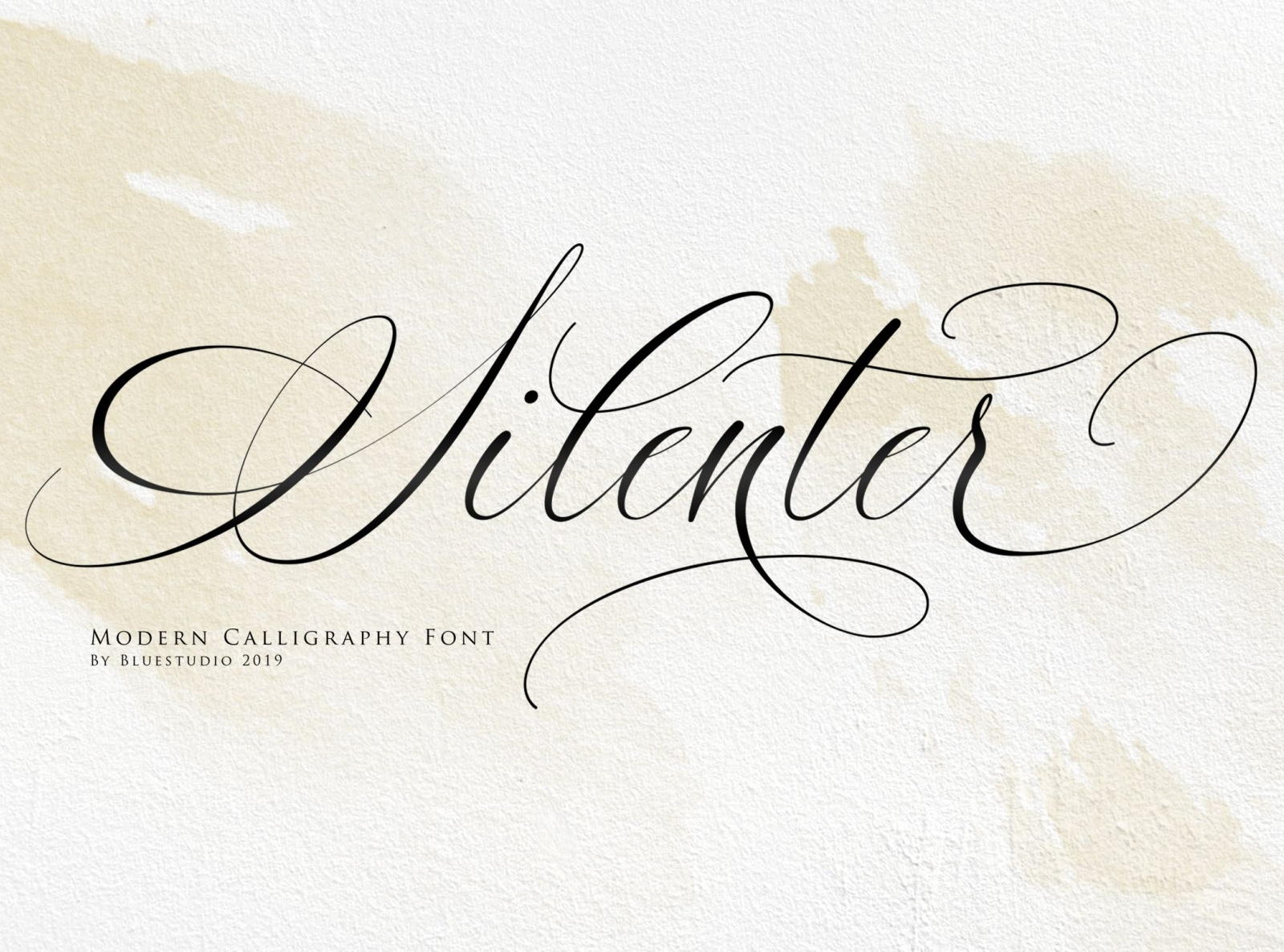 Silenter Modern Calligraphy Font by Blue Studio on Dribbble