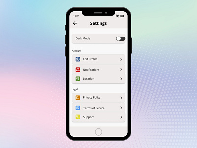 Daily UI 007 Settings