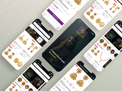 Online Jewellery Store app design ui ux