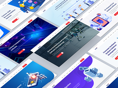 AI Landing Pages design ui ux