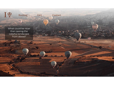 Landing Page for a balloon business animation ballo landing page scrolling ui ux web page