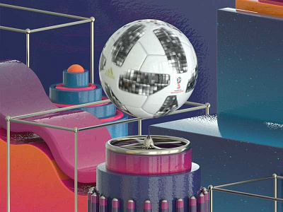 FIFA World Cup 2k18 3d c4d designinspiration digitalart inspiration maxon motion motiondesign motiongraphics redshift render