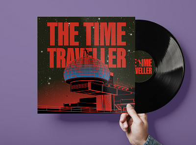 The Time Traveller cover design illustration music poster vector
