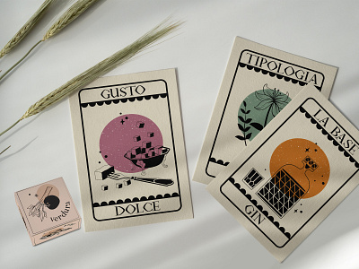 Carte del Gusto / Barz8 branding design illustration menu playing cards