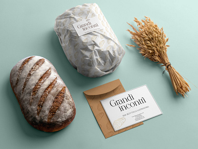 GRANDI INCONTRI bakery branding branding identity design graphic design illustration logo typography vector