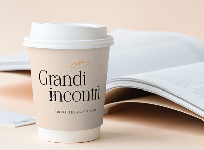 GRANDI INCONTRI bakery branding branding identity coffee design graphic design illustration logo menu typography vector